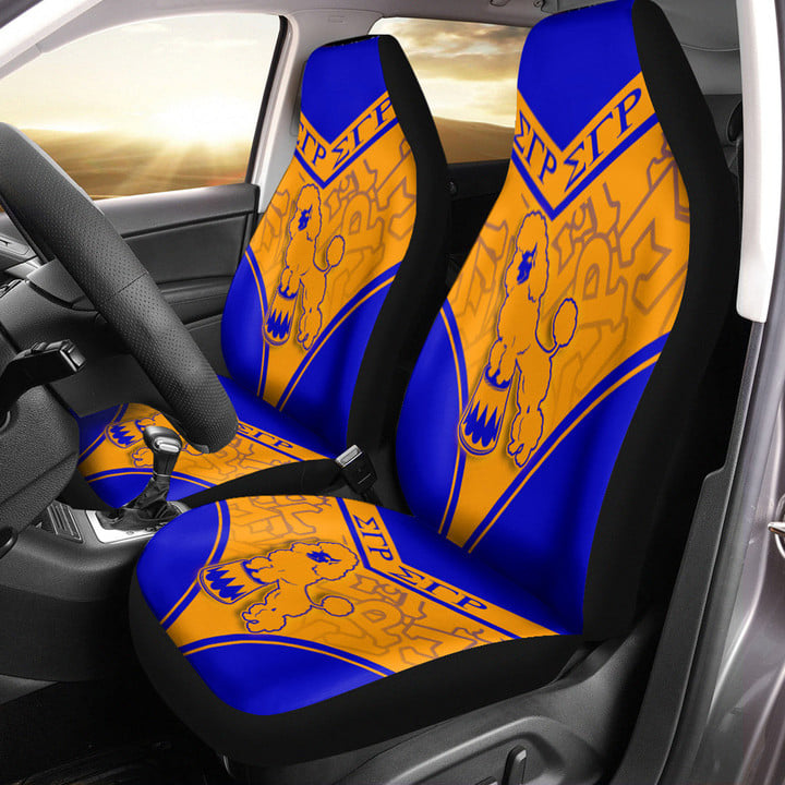 Gettee Store Car Seat Covers -  Sigma Gamma Rho Poodle Stylized Car Seat Covers | Gettee Store

