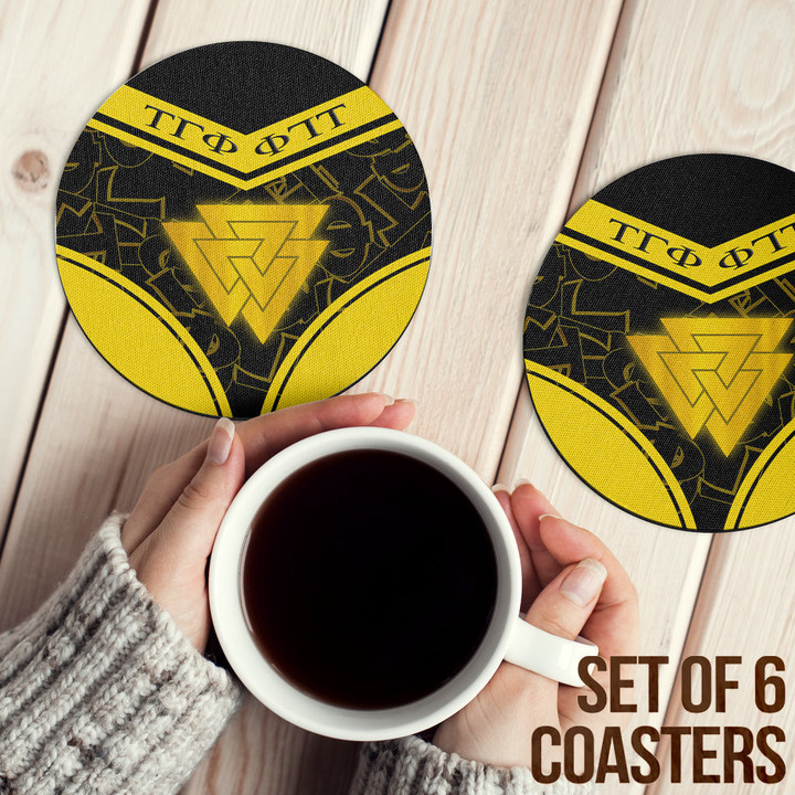 Gettee Store Coasters (Sets of 6) -  Tau Gamma Phi Stylized Coasters | Gettee Store
