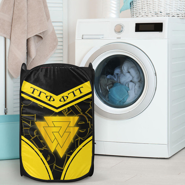 Gettee Store Laundry Hamper -  Tau Gamma Phi Stylized Laundry Hamper | Gettee Store
