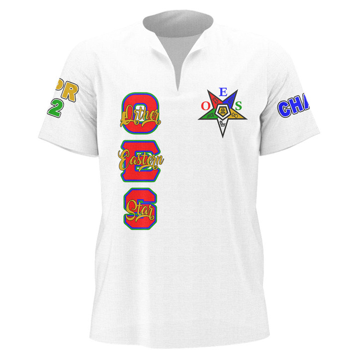 Getteestore Men's African Dashiki Shirt - (Custom) OES Order of the Eastern Star A35