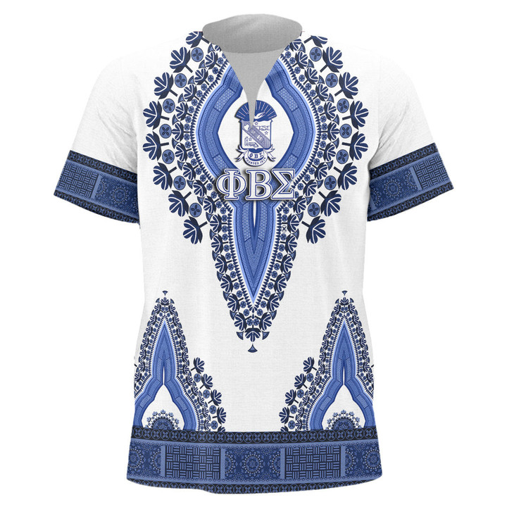 Getteestore Men's African Dashiki Shirt - Phi Beta Sigma A35