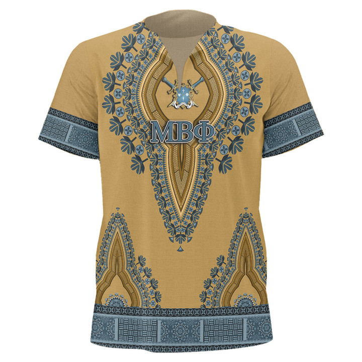 Getteestore Men's African Dashiki Shirt - Mu Beta Phi A35
