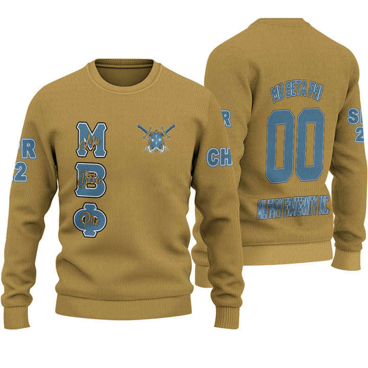 Gettee Store Knitted Sweater - (Custom) Mu Beta Phi Knitted Sweater A35