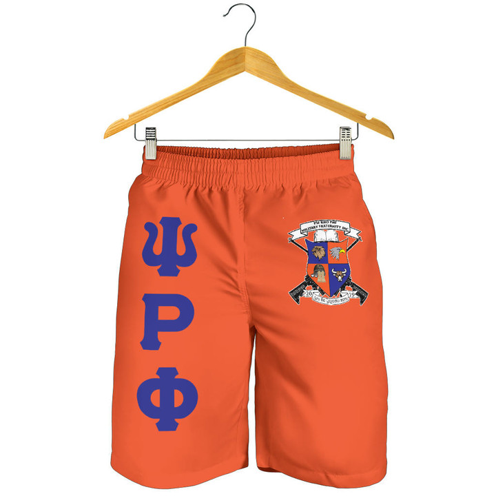 Getteestore Men Short - Psi Rho Phi Military Fraternity (Orange) A31