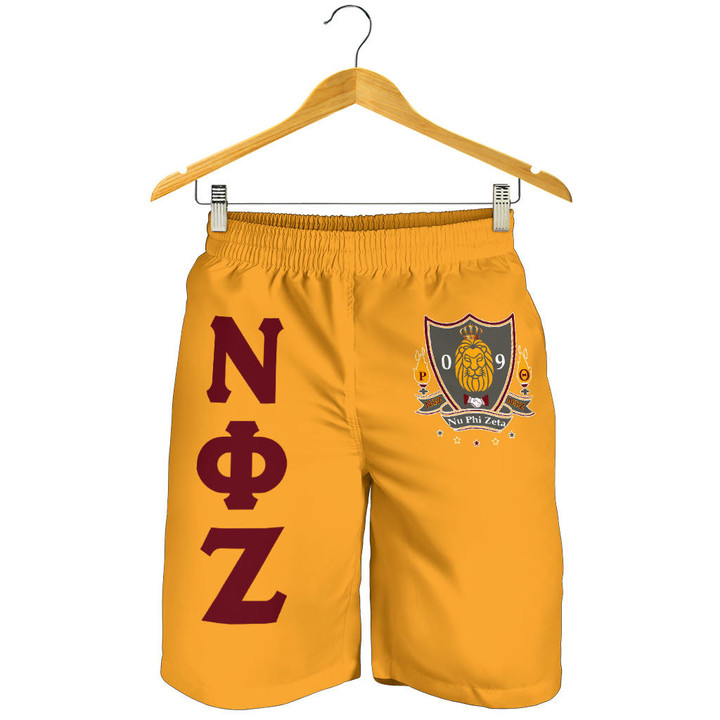 Getteestore Men Short - Nu Phi Zeta Fraternity (Yellow) A31