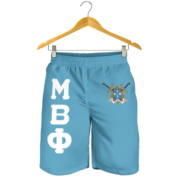 Getteestore Men Short - Mu Beta Phi Military Fraternity (Blue) A31