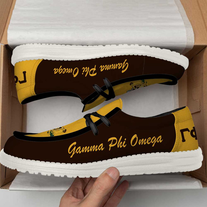 Getteestore Canvas Loafer Shoes - Gamma Phi Omega Fraternity A31