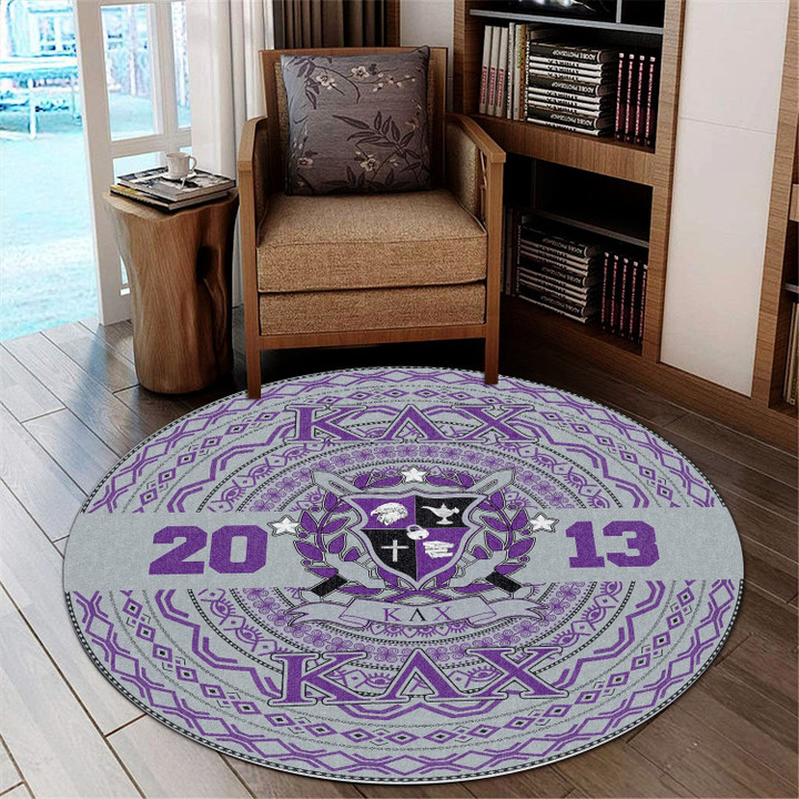Getteestore Round Carpet  - KLC Military Fraternity African Pattern A31