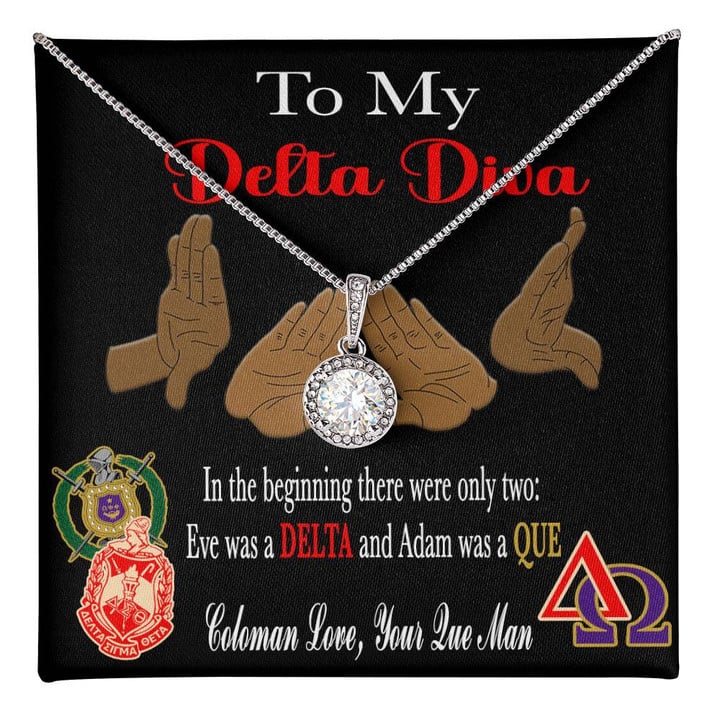 Getteestore Personalized Jewelry Valentine Gift - Coloman Love Gift For Delta Sigma Theta Eternal Hope Necklace A31
