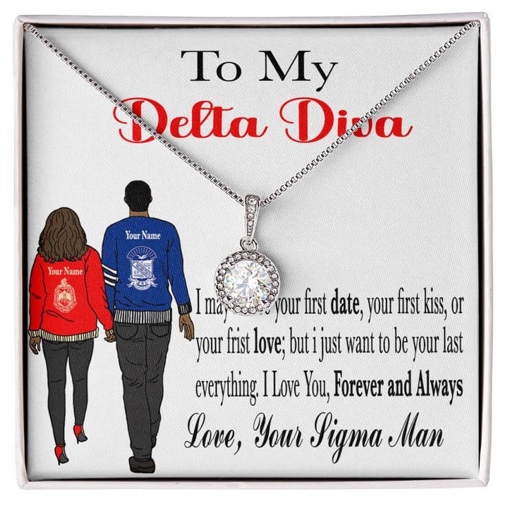 Getteestore Personalized Jewelry Valentine Gift - Phi Beta Sigma Gift For Delta Sigma Theta Eternal Hope Necklace A31