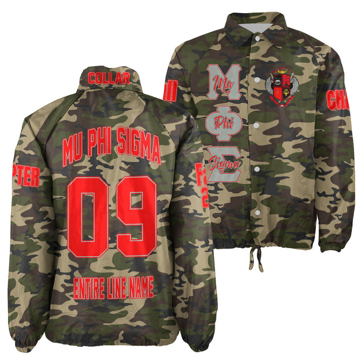 (Custom) Getteestore Jacket - Mu Phi Sigma Fraternity Camouflage Crossing Jacket A31