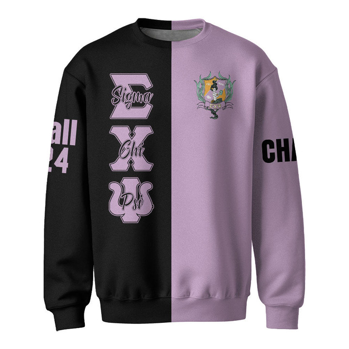 Getteestore Sweatshirts - Sigma Chi Psi Sorority Half Style A31