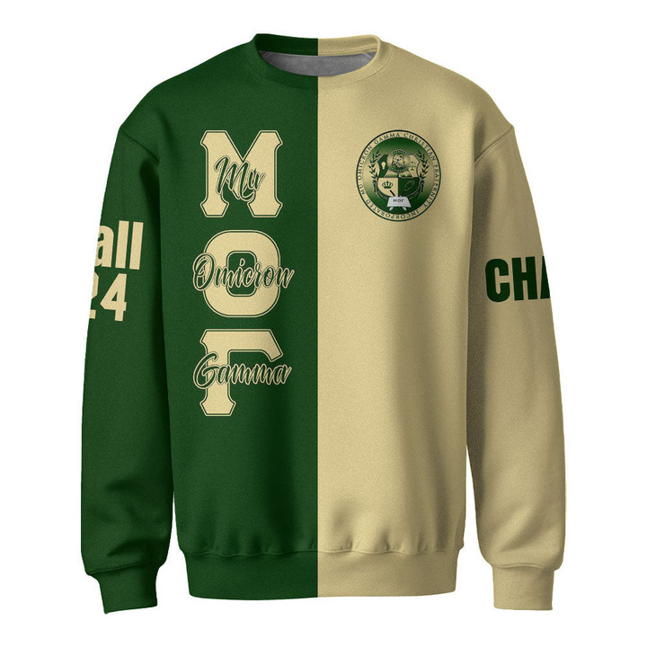 Getteestore Sweatshirts - Mu Omicron Gamma Christian Fraternity Half Style A31