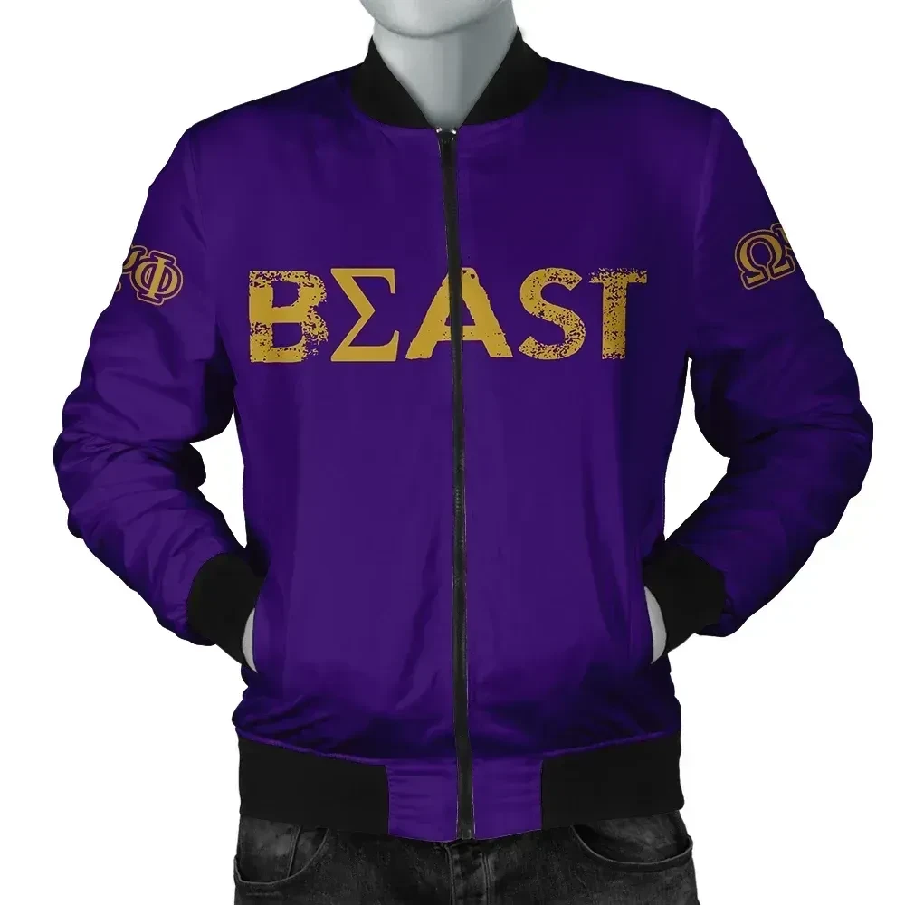 GetteeStore Jacket - Beast Omega Psi Phi Fraternity Bomber J5