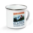 Glacier Campfire Mug Vintage Sunset