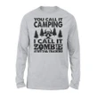 Zombie Survival Training Camping Halloween Camper Gift Long Sleeve T-Shirt
