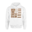 Beer Camping For Men Fire Coffee Bacon Hoodie