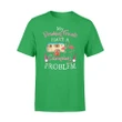Drinking Friends Have Camping Problem Flamingos Wine T Shirt