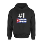 #1 Dad Cuba Fathers Day Holiday Hoodie