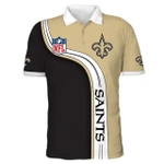 Men's New Orleans Saints Polo Shirt 3D