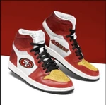 San Francisco 49ers Football Air Jordan 1 - Logo Sneaker 49ers - NFL
