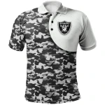 Oakland Raiders Polo Shirt - Style Mix Camo