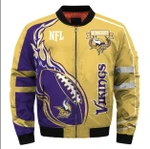 Minnesota Vikings Bomber Jacket Mix Color  Football - NFL