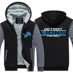 Detroit Lions Football Thicken Sherpa Hoodie