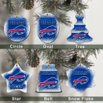 Buffalo Bills Christmas Decor - Buffalo Bills Logo Ceramic Ornament  Football - NFL