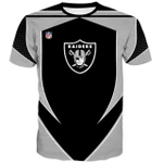 NFL Football Oakland Raiders Men's T-shirt 3D  - NFL