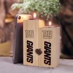 New York Giants Wood Candle Holder - NFL