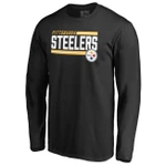 Pittsburgh Steelers Long Sleeve Logo Black Ver2  Football - NFL