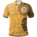 San Jose State Spartans Football Polo Shirt -  Polynesian Tatto Circle Crest - NCAA