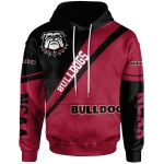 Georgia Bulldogs Logo Hoodie Cross Style - NCAA