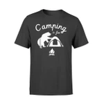 Camping Is Fun - Funny Bear In Tent T Shirt