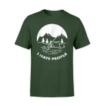 I Hate People Funny Camping T Shirt
