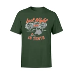 Funny Camping Last Night Was In Tents Pun Lake Tee T Shirt