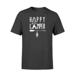 Happy Camper W Tree Tent Arrow Feathers Camping T Shirt