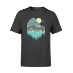 Camping Sweatshirt Tents Forest Mountain Landscape Outdoor T Shirt
