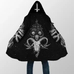 Dark Art Satanic Skull Cloak