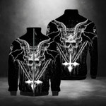 Evil Skull Satanic Stand Collar Jacket