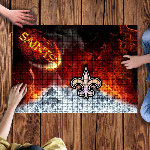 New Orleans Saints Puzzle - Break Out To Rise Up - NFL
