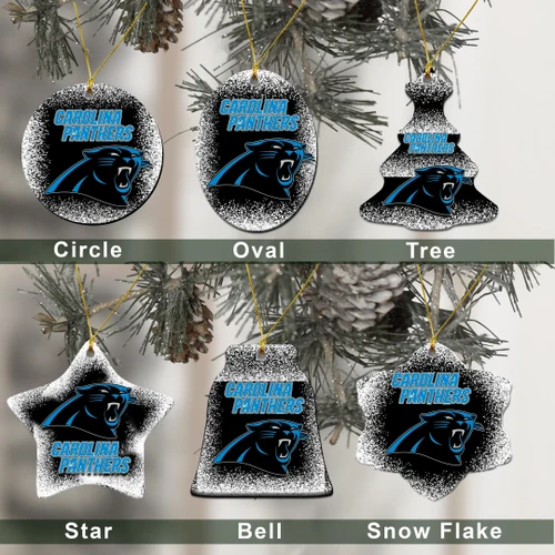 Carolina Panthers Christmas Decor - Dallas Cowboys Logo Ceramic Ornament  Football - NFL