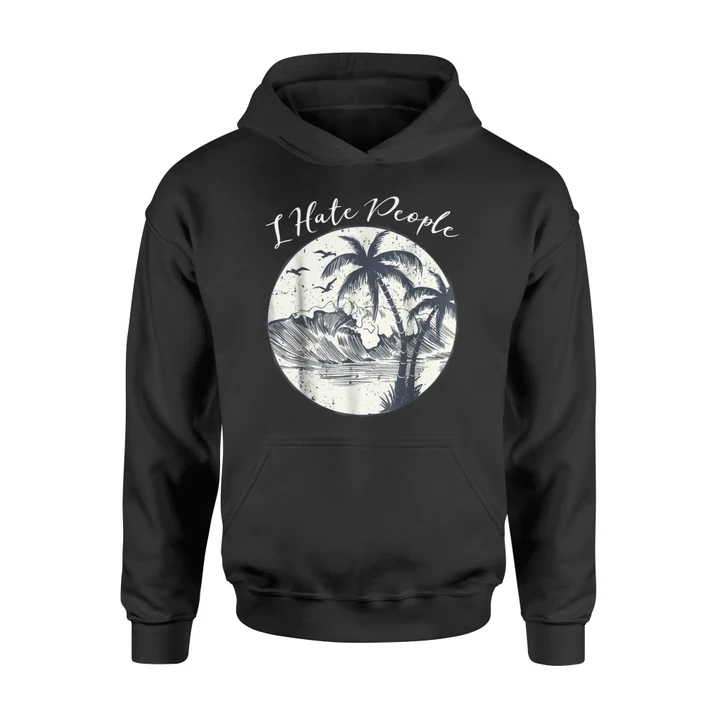 I Hate People I Love Camping Funny Hoodie