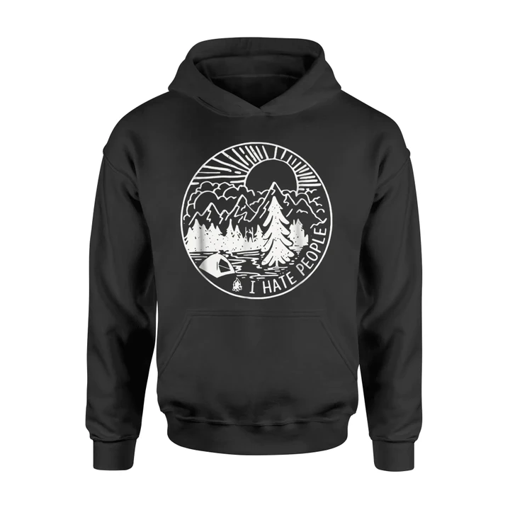 I Hate People And Love Camping Hoodie