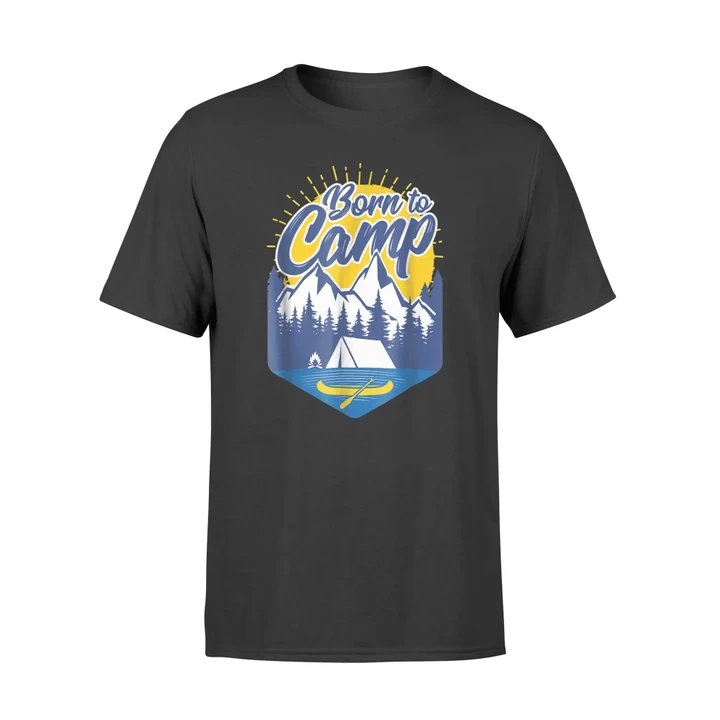 Funny Born To Camp Camping T Shirt
