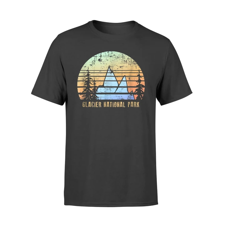 Glacier National Park Hiking Camping Gift T Shirt