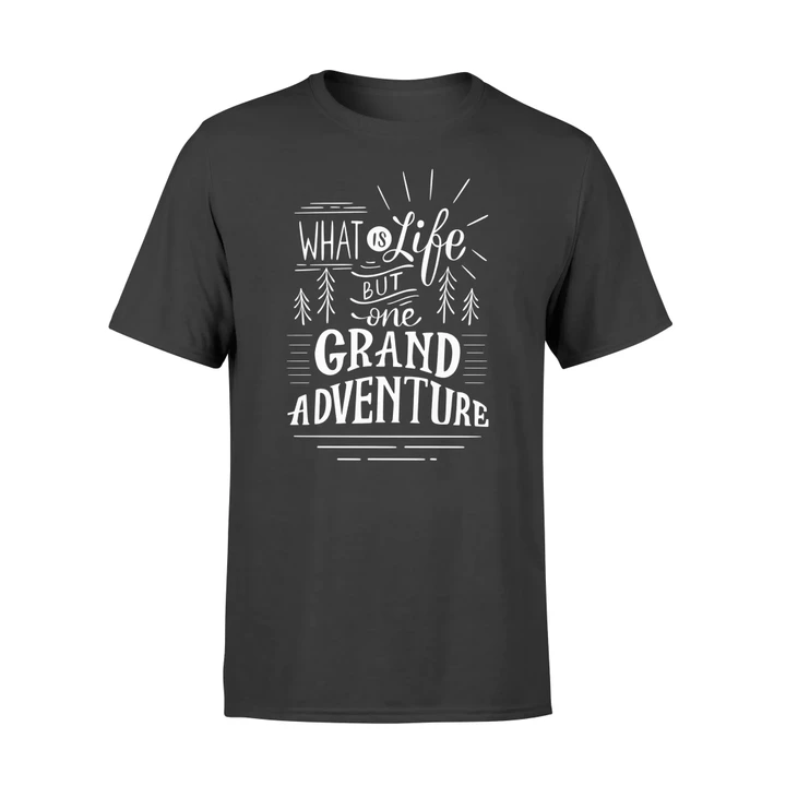 Camping Gear Hiking Sleeping Campfire Rugged Tee T Shirt