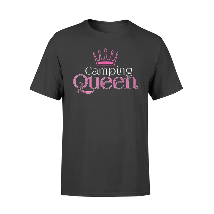 Camping Queen Royal Crown Funny Glamping T Shirt