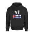 #1 Dad Cuba Fathers Day Holiday Hoodie